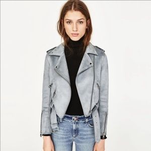 Suede Zara Moto Jacket